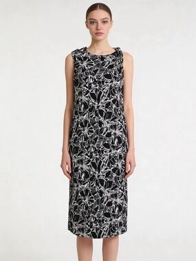 anne klein jenna drawstring midi dress Anne Klein Plus Size Jenna Drawstring Maxi Dress